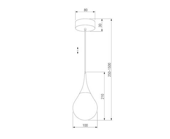 Подвесной светодиодный светильник Eurosvet Adour 50256/1 LED дымчатый, изображение 3