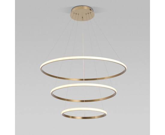 Подвесной светодиодный светильник Eurosvet Collars 90264/3 латунь