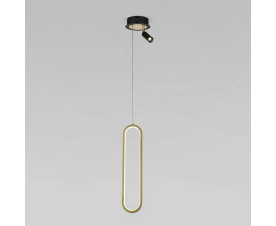 Подвесной светодиодный светильник Eurosvet Spire 90269/1 черный/золото