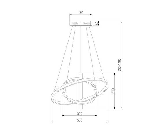 Подвесной светодиодный светильник Eurosvet Stroke 90270/1 черный, изображение 2