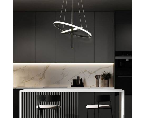 Подвесной светодиодный светильник Eurosvet Stroke 90270/1 черный, изображение 3