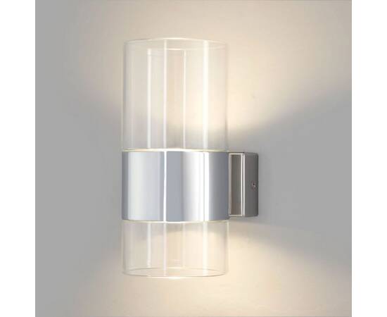 Настенный светодиодный светильник Eurosvet Watford 40021/1 LED хром/прозрачный