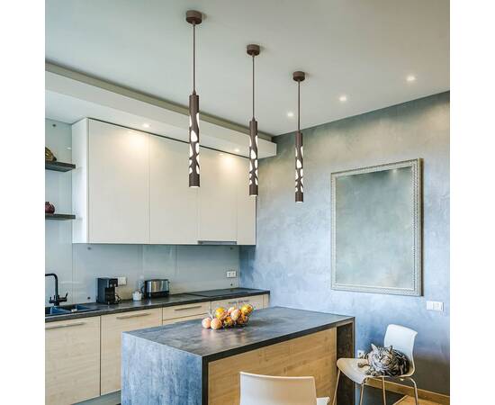 Подвесной светодиодный светильник Eurosvet DLR037 12W 4200K кофейный, изображение 4