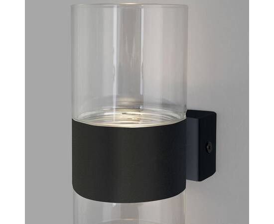 Настенный светодиодный светильник Eurosvet Watford 40021/1 LED чёрный/прозрачный, изображение 2