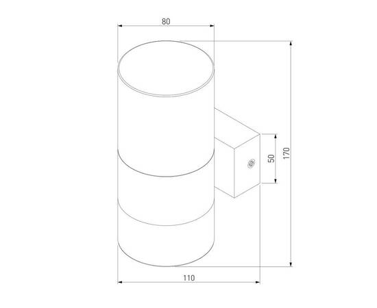 Настенный светодиодный светильник Eurosvet Watford 40021/1 LED чёрный/прозрачный, изображение 4