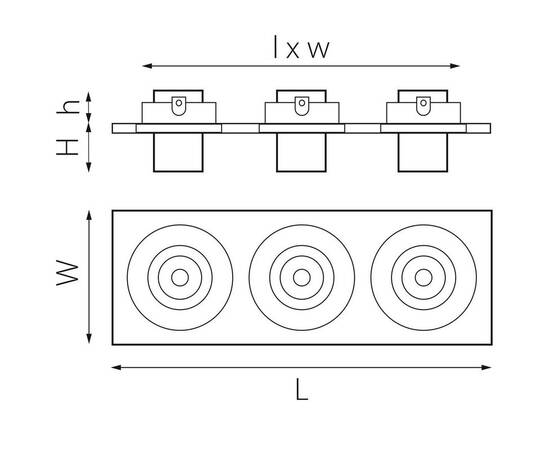 Встраиваемый светодиодный спот Lightstar Intero Tubo (217537+217172+217172+217172) i537172, изображение 2