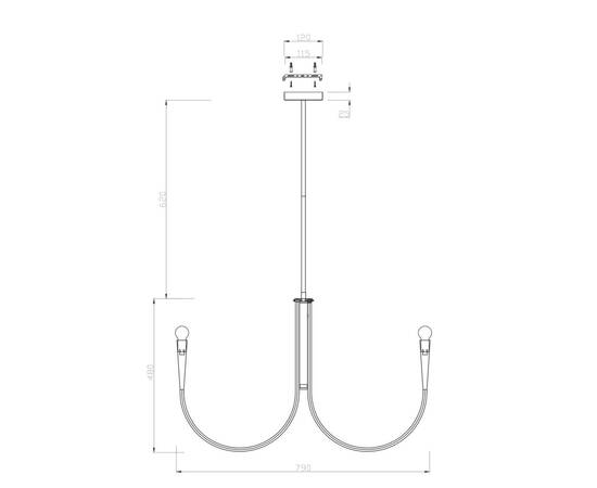 Подвесная люстра Freya Branches FR5253PL-08N, изображение 2