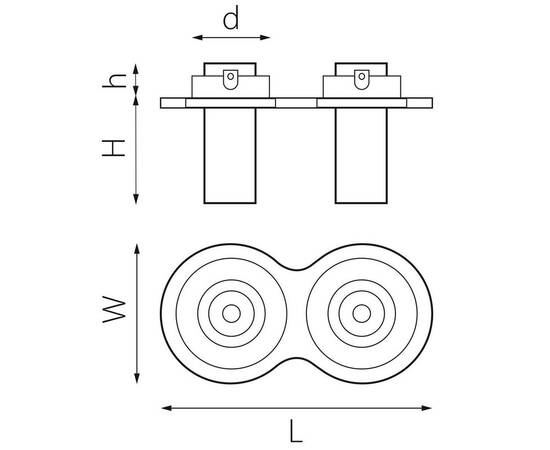 Встраиваемый светодиодный спот Lightstar Intero Tubo (217627+217274+217274) i627274, изображение 2