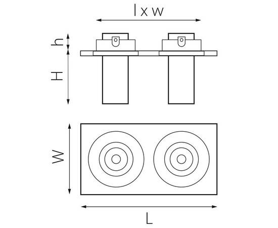 Встраиваемый светодиодный спот Lightstar Intero Tubo (217526+217262+217262) i526262, изображение 2