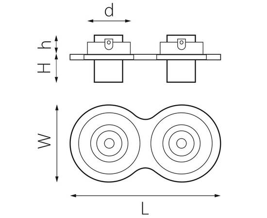 Встраиваемый светодиодный спот Lightstar Intero Tubo (217627+217172+217172) i627172, изображение 2