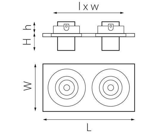 Встраиваемый светодиодный спот Lightstar Intero Tubo (217526+217162+217162) i526162, изображение 2