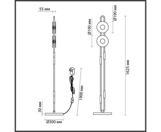 Торшер Odeon Light Exclusive Modern Magnet 5407/23FL, изображение 6