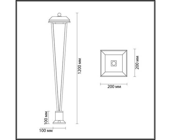 Уличный светодиодный светильник Odeon Light Nature Bearitz 6655/12GA, изображение 5
