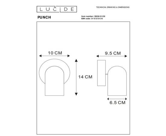 Спот Lucide Punch 13958/01/30, изображение 2