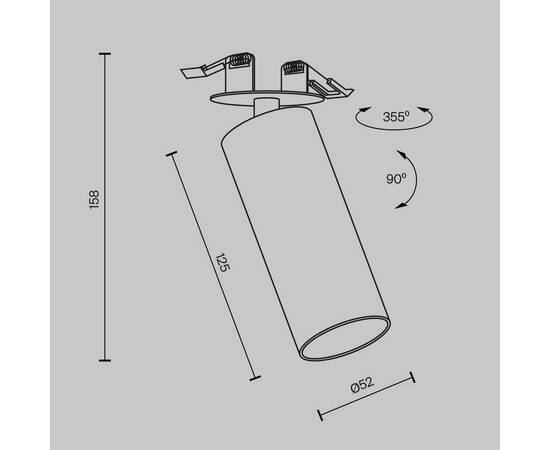 Встраиваемый светодиодный спот Maytoni Technical Focus Led C053CL-L12W4K-W-W, изображение 2