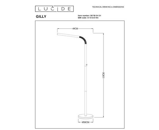 Торшер Lucide Gilly 36712/04/31, изображение 2