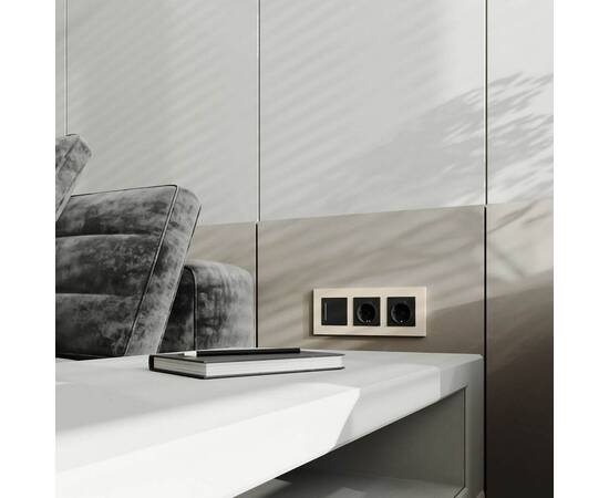 Рамка на 3 поста Werkel Slab айвори матовый W0032962 4690389193446, изображение 3