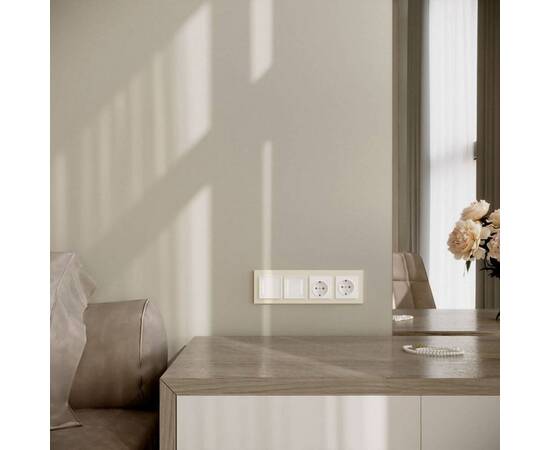 Рамка на 4 поста Werkel Slab айвори матовый W0042962 4690389193521, изображение 2
