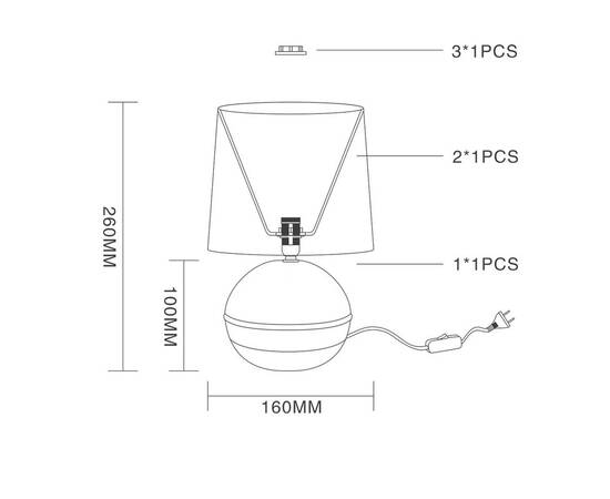 Настольная лампа Escada Nymph 10169/L Beige, изображение 2