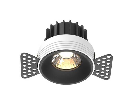 Встраиваемый светодиодный светильник Maytoni Round DL058-12W3K-TRS-B