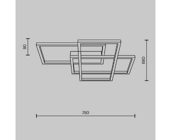 Потолочная светодиодная люстра Maytoni Rida MOD015CL-L80GK, изображение 6