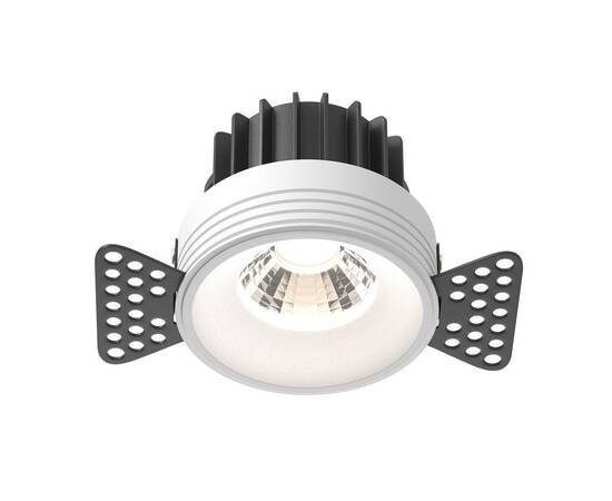 Встраиваемый светодиодный светильник Maytoni Round DL058-12W4K-TRS-W