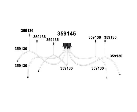 База для гибкого неона Novotech Konst Ramo для накладного монтажа 359145, изображение 3