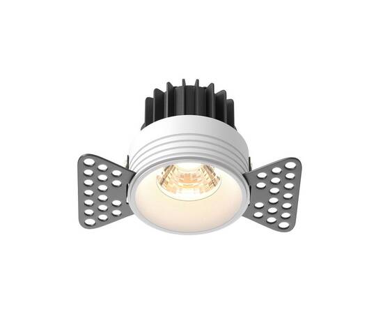 Встраиваемый светодиодный светильник Maytoni Round DL058-7W3K-TRS-W