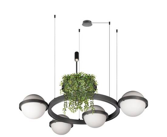 Подвесной светодиодный светильник Loft IT Jardin 10121/4 Dark grey, изображение 3