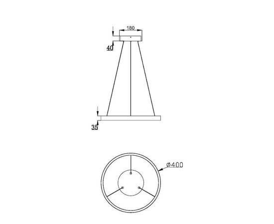 Подвесной светодиодный светильник Maytoni Rim MOD058PL-L22WK, изображение 4