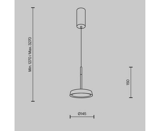 Подвесной светодиодный светильник Maytoni El MOD041PL-L15WG3K, изображение 6