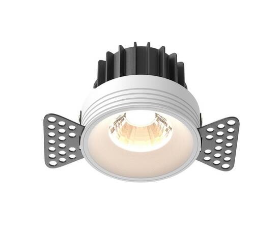 Встраиваемый светодиодный светильник Maytoni Round DL058-12W3K-TRS-W