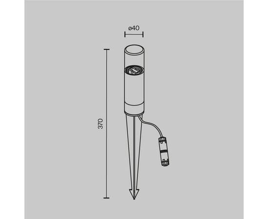 Ландшафтный светильник Maytoni Glide O437FL-01GF, изображение 2