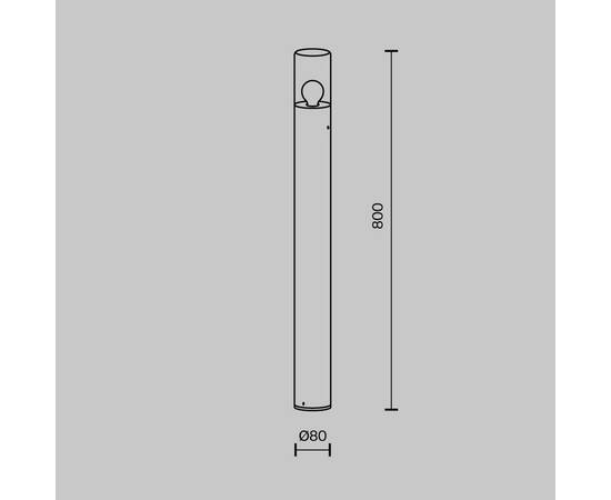 Уличный светильник Maytoni Amas O432FL-01GF1, изображение 2