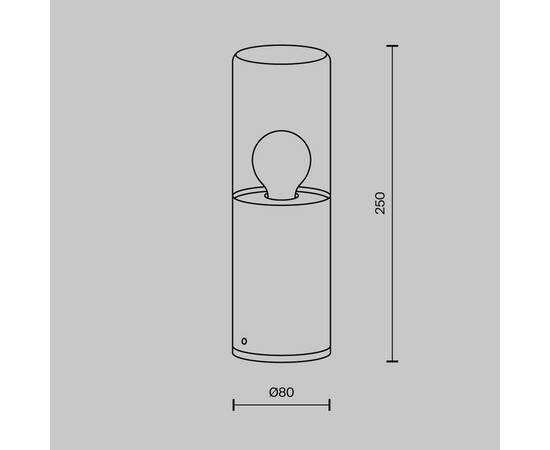 Уличный светильник Maytoni Amas O432FL-01GF, изображение 2