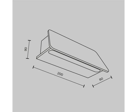 Уличный настенный светодиодный светильник Maytoni Trupp O429WL-L6GF3K, изображение 3