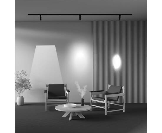 Трековый светодиодный светильник Maytoni Technical Magnetic Exility Gala TR108-2-10W3K-B, изображение 2