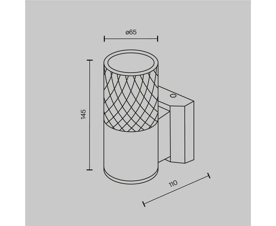 Уличный настенный светильник Maytoni Bowery O583WL-01W, изображение 3