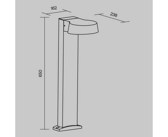 Уличный светодиодный светильник Maytoni Share O443FL-L12GF3K, изображение 2