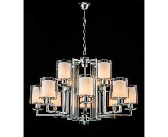 Подвесная люстра iLamp King RM6201-8+4 CR+CL