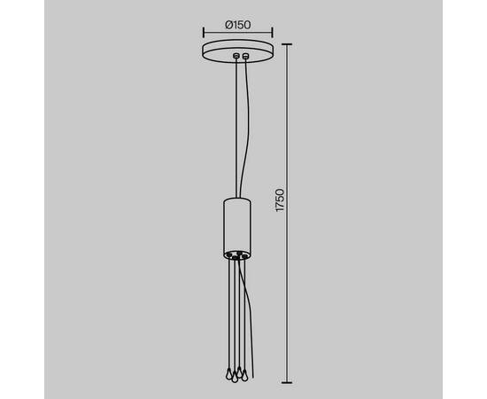 Подвесное крепление Maytoni Technical Zon C032C-04-B-1, изображение 2