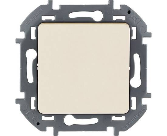 Выключатель без фиксации (кнопка) с Н.О. контактом - INSPIRIA - 6 A - 250 В~ - слоновая кость