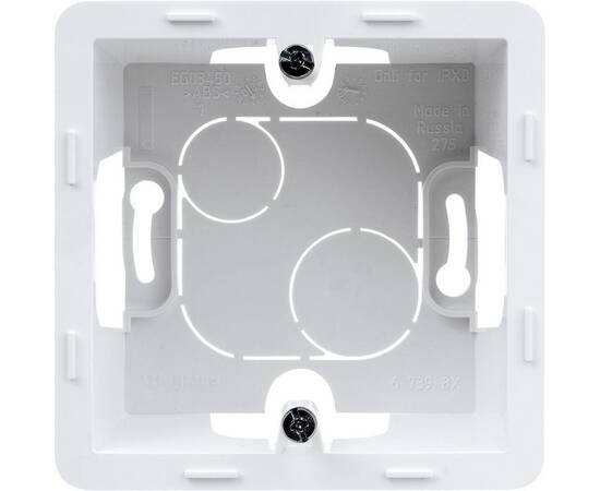 Коробка накладного монтажа - 1 пост - INSPIRIA - белый