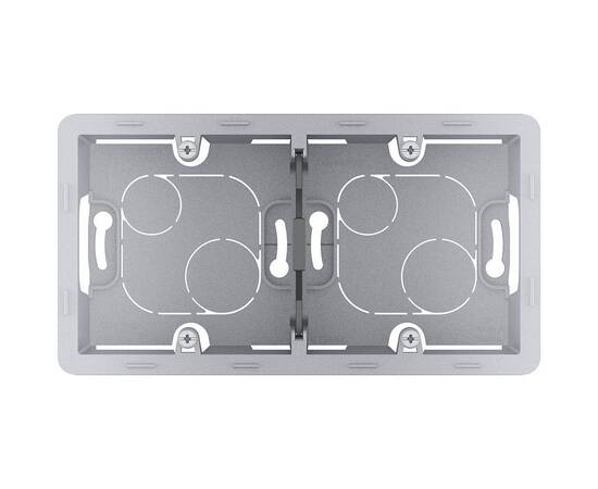 Коробка накладного монтажа - 2 поста - INSPIRIA - алюминий