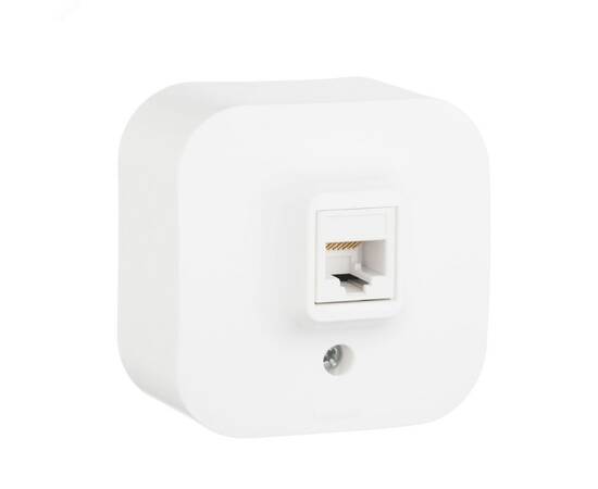 Розетка компьютерная Legrand Quteo RJ45 кат.5e UTP белая
