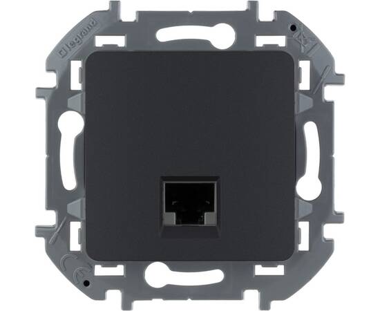 Информационная розетка RJ 45 - категория 5e - UTP - INSPIRIA - антрацит