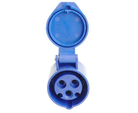 Розетка переносная 2P+PE Stekker с крышкой синий RST16-213-44 49438, изображение 6