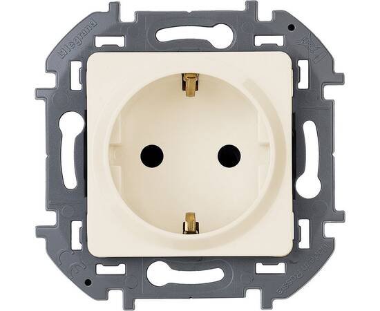Розетка 2К+З - немецкий стандарт - 16 А - 250 В~ - INSPIRIA - слоновая кость