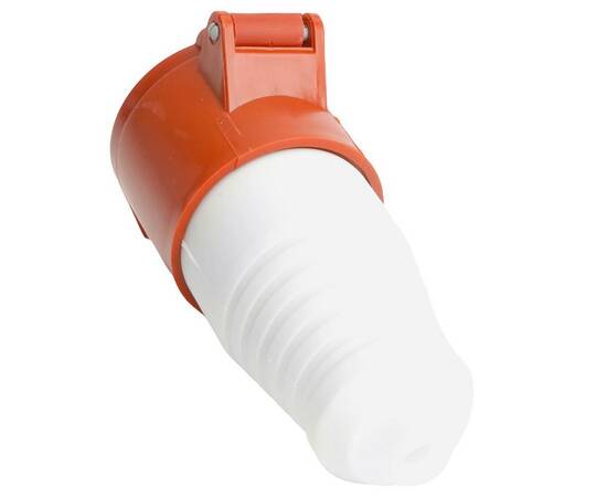 Розетка переносная 3P+PE Stekker с крышкой красный RST16-214-44 49440, изображение 4