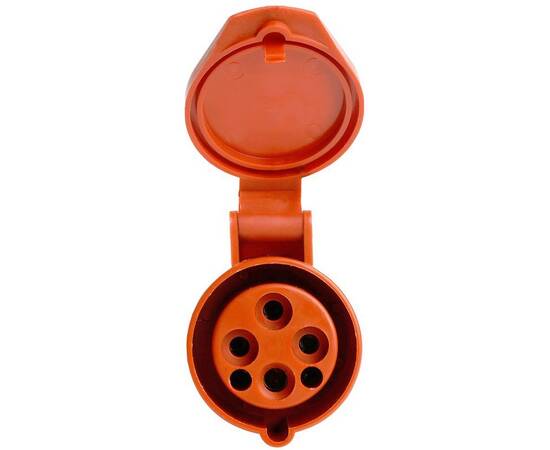 Розетка переносная 3P+PE Stekker с крышкой красный RST16-214-44 49440, изображение 7